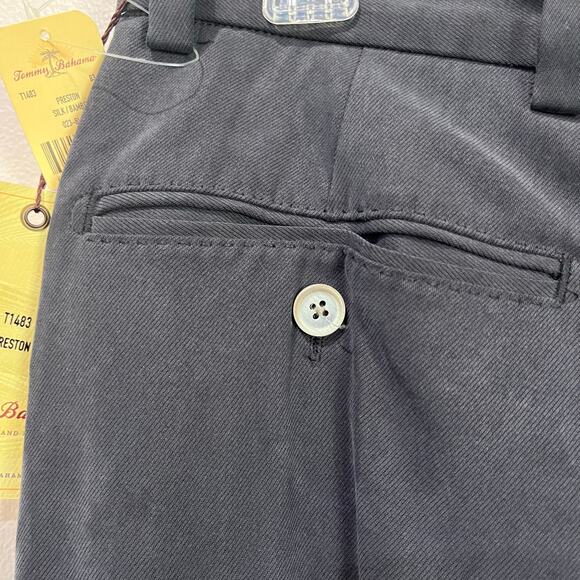 Tommy Bahama Mens Preston Silk Bamboo Blend in Black Size 32XUFN - Picture 2 of 9